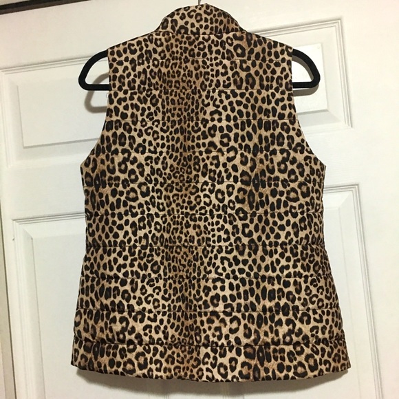 Michael Kors Leopard Print Puffer Vest - Picture 7 of 8